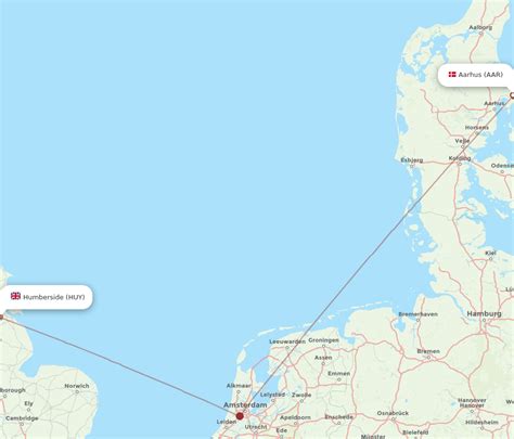 All Flight Routes From Humberside To Aarhus Huy To Aar Flight Routes