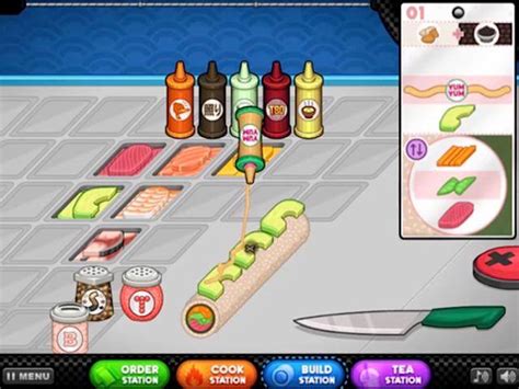 PAPA'S SUSHIRIA online game | POMU Games