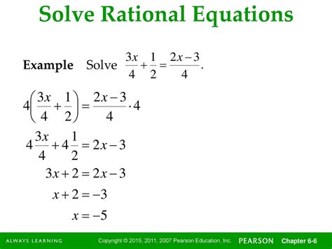 Rational Equations Examples