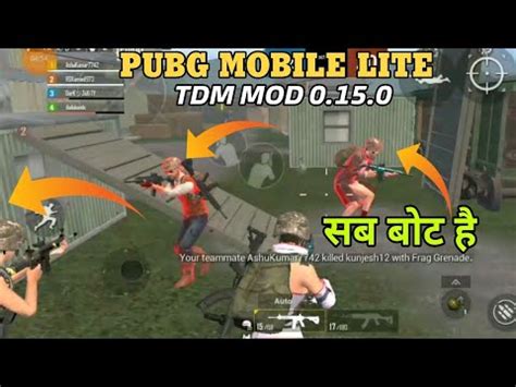 Pubg Mobile Lite Tdm Mode Gameplay New Update 0 15 0 Tdm Mode YouTube