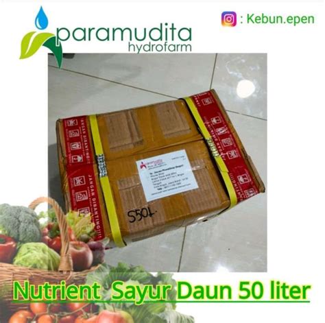 Jual Paramudita SAYUR DAUN 50 Liter Nutrisi Hydroponik AB Mix Di Seller