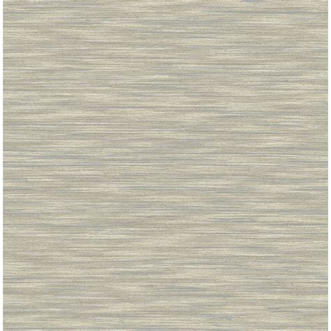 4046 26155 Benson Taupe Faux Fabric Wallpaper By A Street Prints