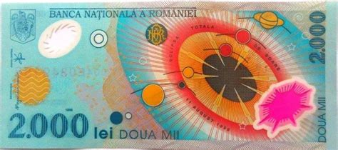 Bancnota Lei Eclipsa Romania Anul Cod A Unc