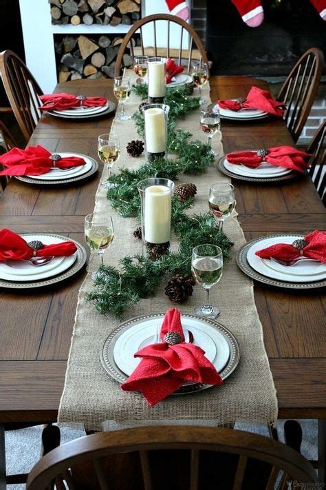 Mesas navideñas elegantes Ideas para decorar la mesa en Navidad