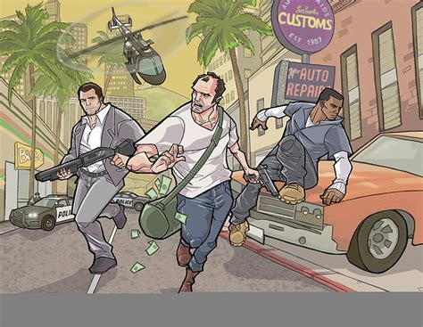 Fondo De Pantalla De Grand Theft Auto Michael Franklin Gta 5 Trevor