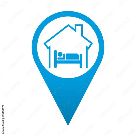 Icono Localizacion Simbolo Hotel Ilustración De Stock Adobe Stock