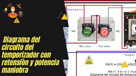 Maniobra Diagrama Del Circuito Del Temporizador Con Retensi N Potencia