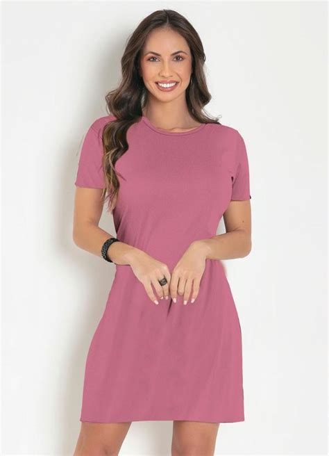 Vestido Soltinho Rosa Moda Pop