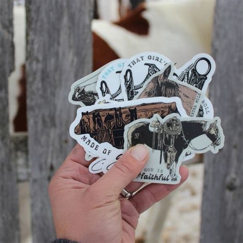 Western Bundle Pack Of Decal Stickers Cowgirl Sticker Etsy