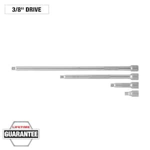 Milwaukee 3 8 In Drive Extension Set 4 Piece 48 22 9341 The Home Depot