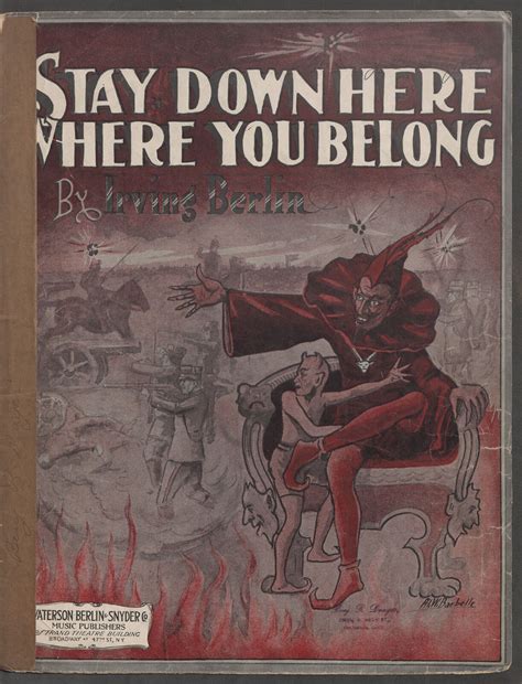 Stay Down Here Where You Belong | Digital Collections at the University