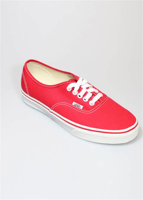 Vans Authentic Classic Red Skateshoes Schuhe Mantis Skateshop Hamburg