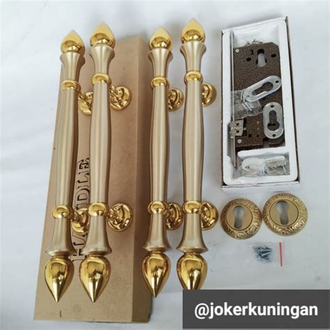 Jual Handle Pintu Rumah Gagang Pintu Rumah Paket Komplit 45cm Shopee