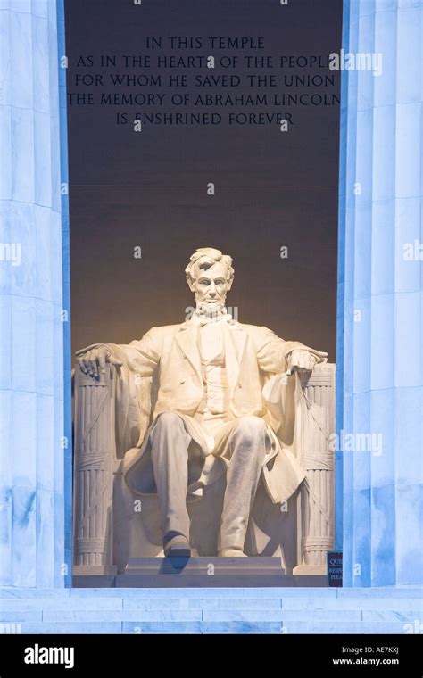 USA Washington DC Abraham Lincoln Memorial Stock Photo - Alamy