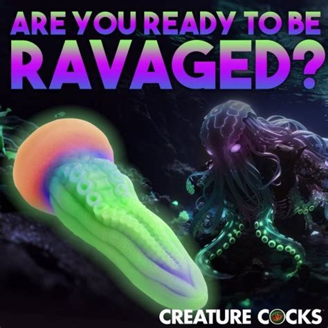 Creature Cocks Tenta Cock Glow In The Dark Silicone Dildo Sex Toys Adult Novelties Adult