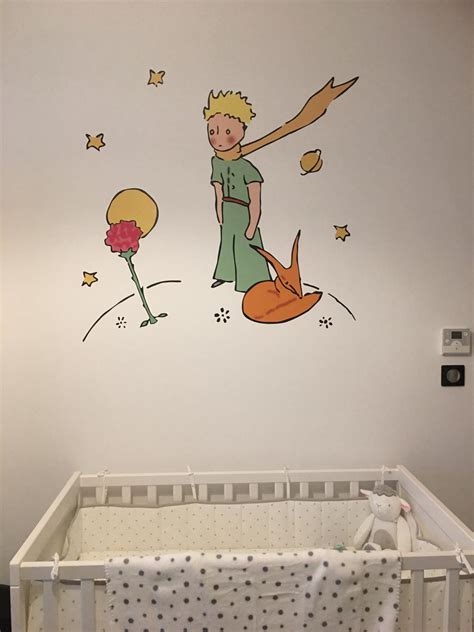 Sticker Chambre Enfant Petit Prince Et Sa Rose TenStickers