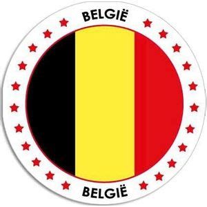 Vier Belgie Vlag Stickers Cadeaus Gadgets Kopen O A Ballonnen