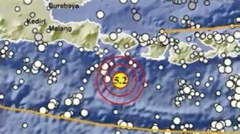 Info Gempa Terkini Di Indonesia Gempa Bumi Magnitudo 52 Guncang Kuta