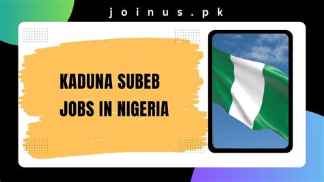 Kaduna SUBEB Jobs In Nigeria 2024 25 Apply Now