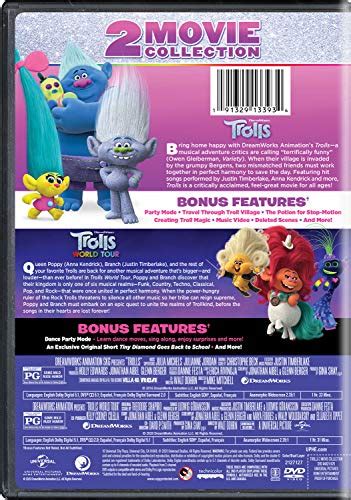 Trolls Trolls World Tour Movie Collection Dvd