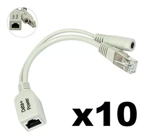 10x Inyector Poe Mikrotik Rbpoe 10 100mbps 1028v Blindado