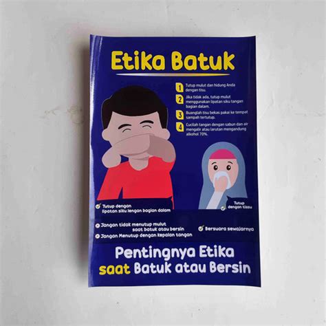 Jual 2021 Poster Etika Batuk Baru Poster Kesehatan Etika Btuk Dan Bersin Kab Sleman