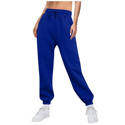 Dengdeng Jaggers Sweatpants For Womens High Waisted Fleece With Pockets