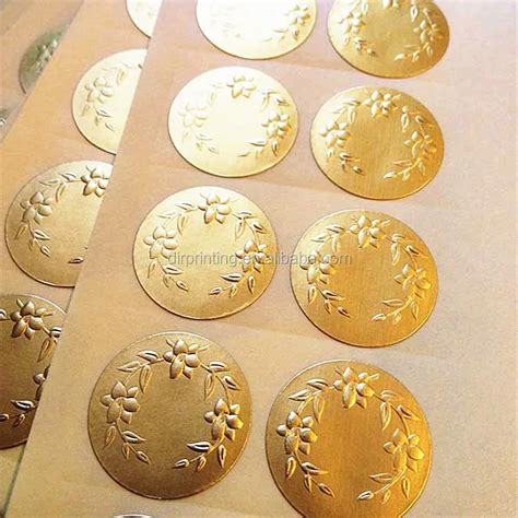 Custom Gold Foil Embossed Stickers At Scarlet Riccio Blog