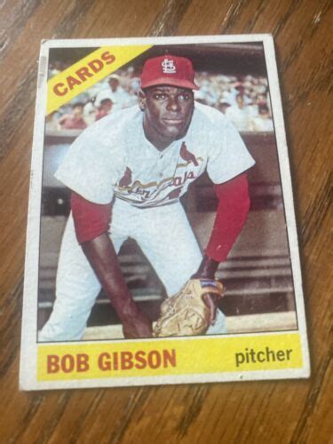 Topps Bob Gibson Vg Upper Left Corner Hof St Louis Cardinals