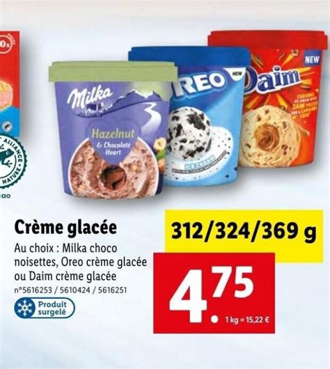 Cr me Glac Lidl Août 2022