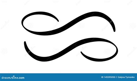 Infinity Calligraphy Vector Illustration Symbol Eternal Limitless