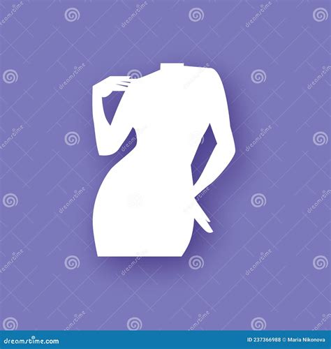 Nude Female Silhouette Naked Dancing Or Standing Woman Venera Venus Female Concept Paper Cut