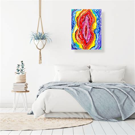 Vagina Painting Vulva Original Art Impasto Oil Art Canvas Etsy Australia