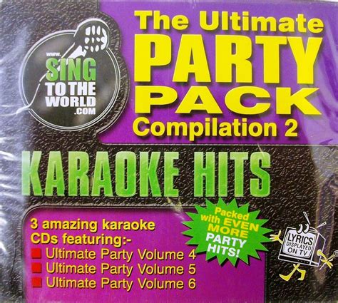 The Ultimate Party Pack Karaoke Hits Compilation 2 CDG UK