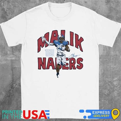 Giants Malik Nabers Signature Shirt