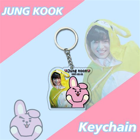 BTS Members Acrylic Keyrings JK 4 99 The Mad Shop