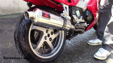 Honda Vfr Rc With Black Widow Exhaust Youtube