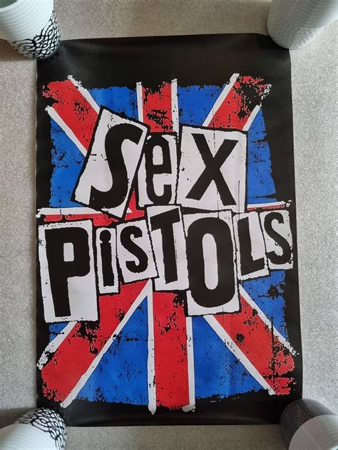 Sex Pistols Poster Med Punkbandets Klassiska K P P Tradera