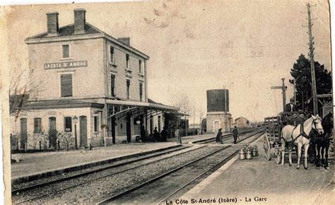 La Côte Saint André Carte postale ancienne et vue d Hier et Aujourd