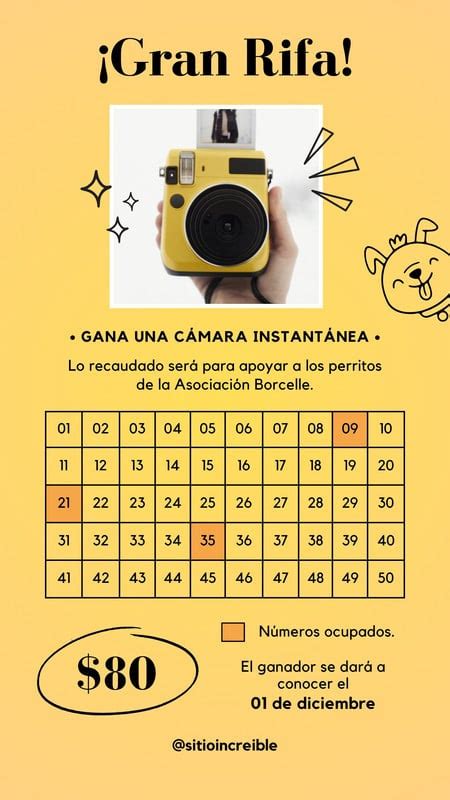 Plantillas Rifa Gratis Y Editables Canva