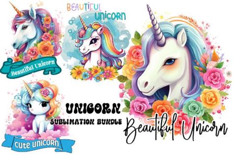 Unicorn Graphic By Sublimation Bundle Creative Fabrica