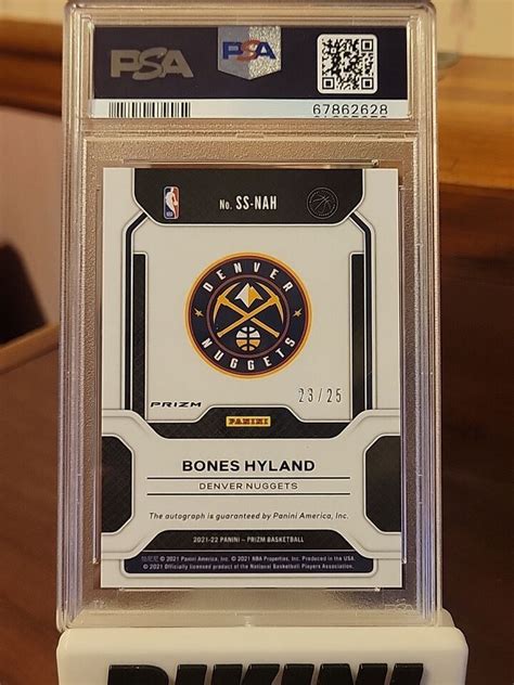 Panini Prizm Bones Hyland Rookie Sens Signatures Auto Mojo