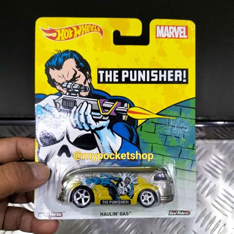 RESERVED Hot Wheels HAULIN GAS Punisher 2016 Hotwheels Pop Culture MARVEL Hobbies