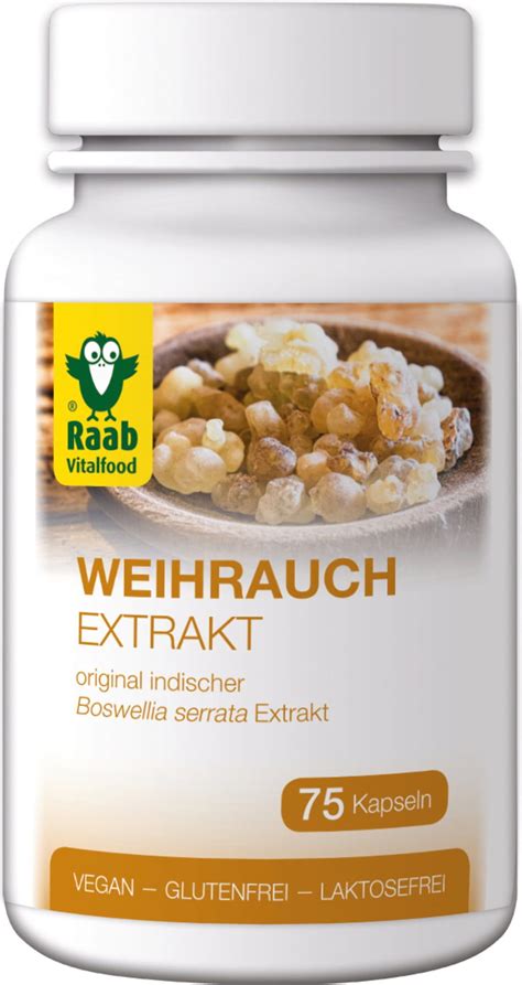 Weihrauch Kapseln 75 Kapseln Raab Vitalfood VitalAbo