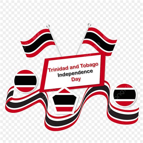 Trinidad And Tobago Vector Hd PNG Images, Ribbon Flag Trinidad And ...