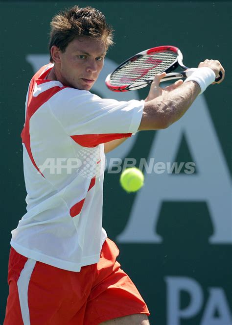 ＜テニス パシフィック・ライフ・オープン2007＞男子シングルス、マウー モナコに破り2回戦へ 米国 写真12枚 国際ニュース：afpbb