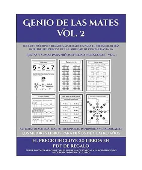 Los Mejores Libros Para Niños De Cuatro Años Genio De Las Mates Vol 2 Incl Eur 1041