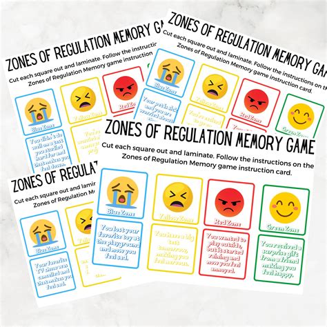 Zones of Regulation Worksheets Games and Resources Bundle - Etsy