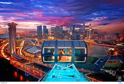 Ngắm toàn cảnh đất nước Singapore từ trên cao xuống tại vòng quay