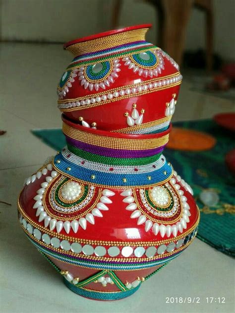 Pin By Najma Mamdani On Bead In Kalash Decoration Indian